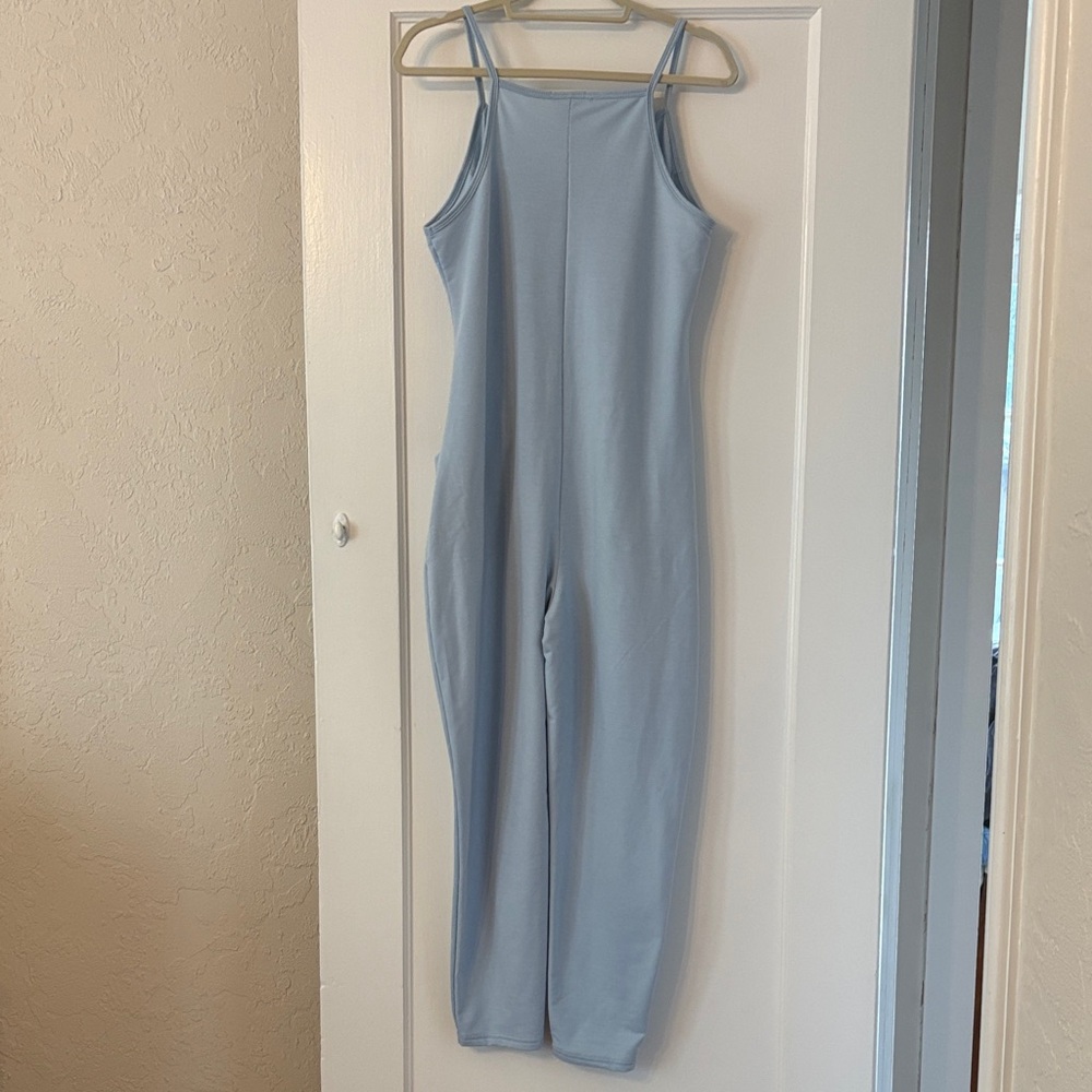 No Comment Comfy Sky Blue Women's Jumpsuit - Picture 5 of 13